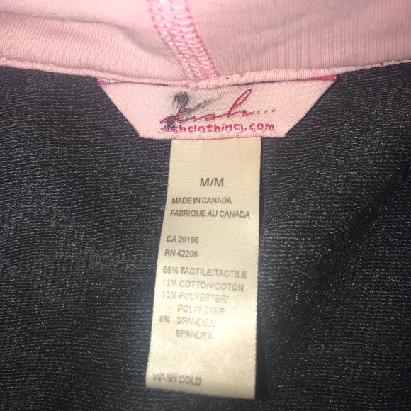 vintage black short sleeve zip up hoodie - Picture 3 of 3